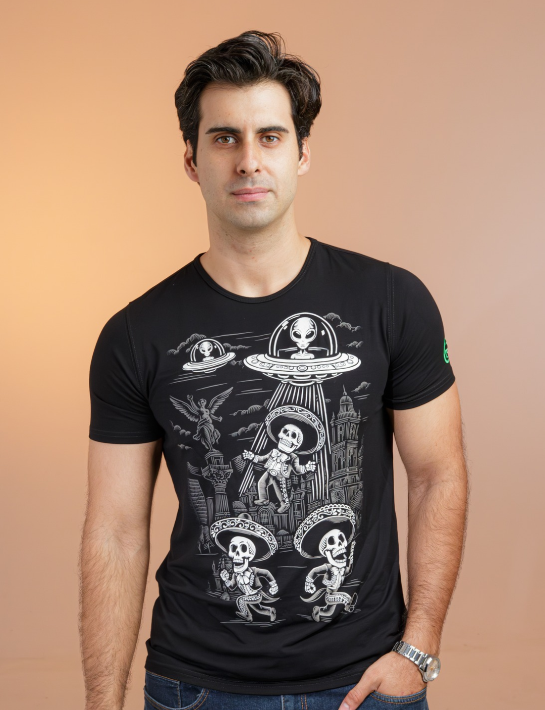 Abduccion — Men's heritage tee by ¡Ay Güey!