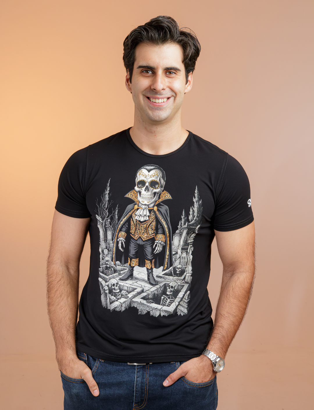 Conde Espejitos — Men's heritage tee by ¡Ay Güey!
