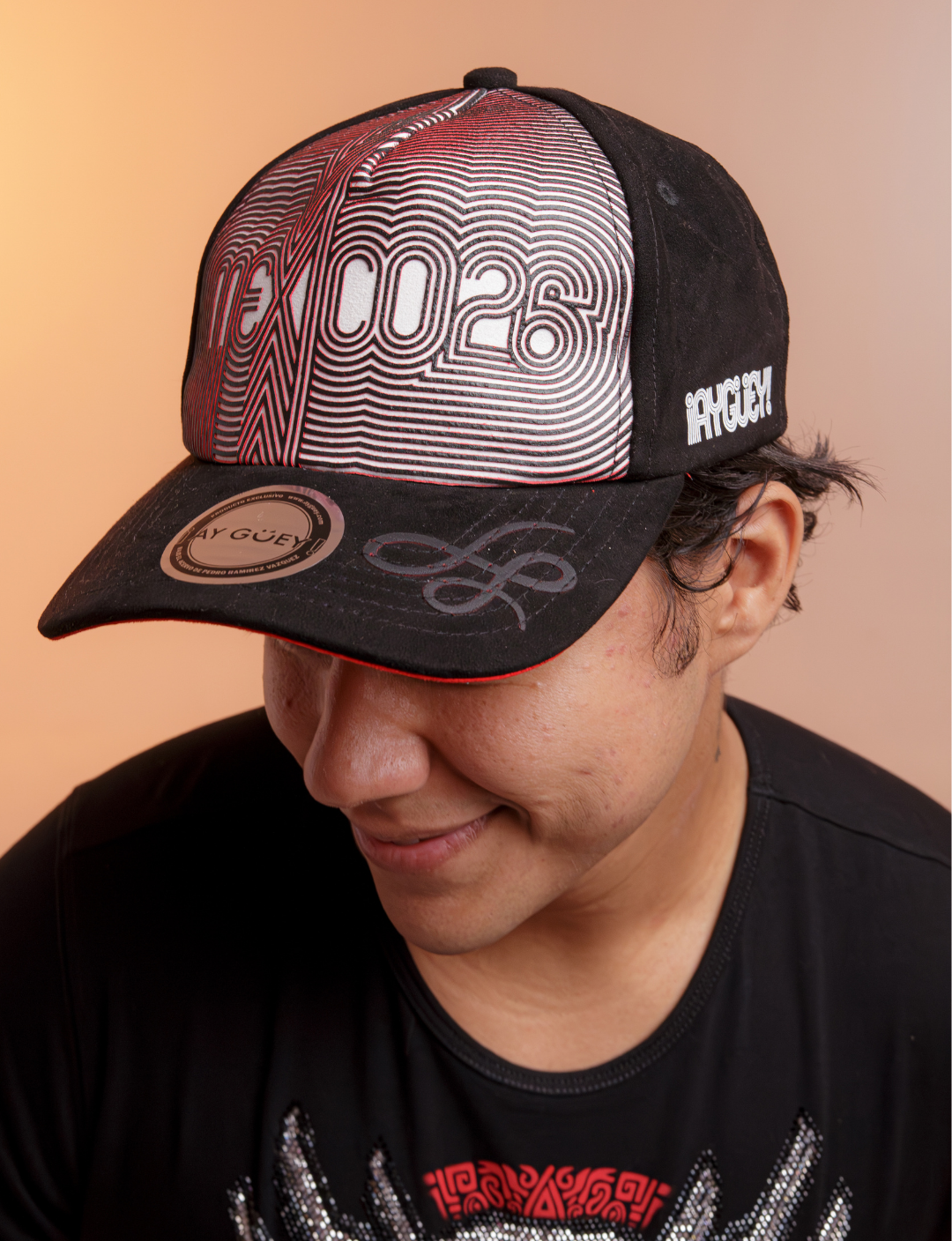 GORRA MX 2026 NEGRA/ROJA